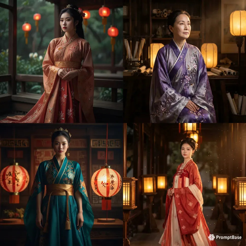 Ethereal Chinese Hanfu Characters