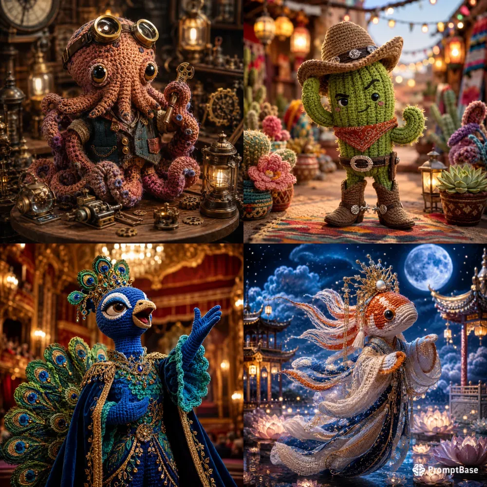 Whimsical Crochet Legends