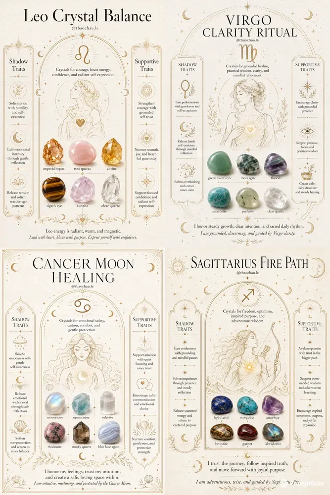 Astrology Crystal Posters