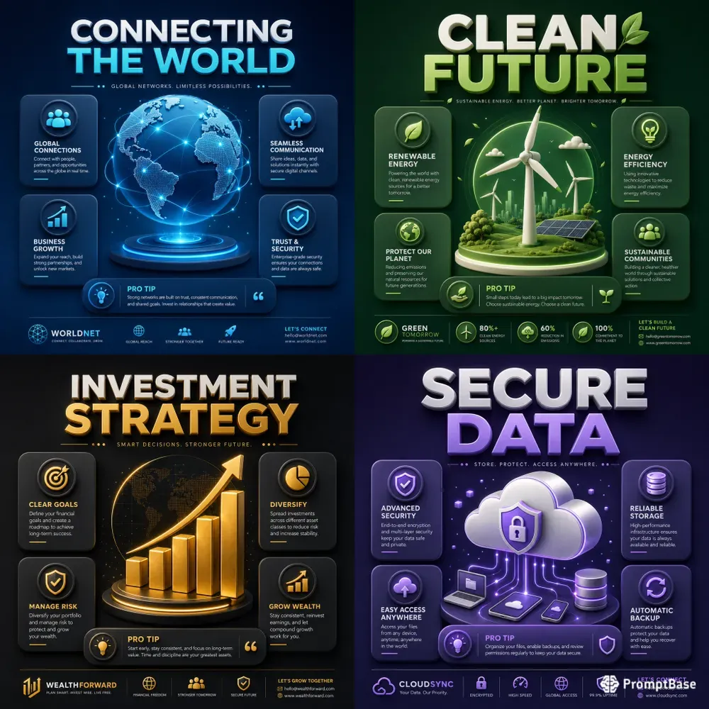 Corporate Business Infographic Posters