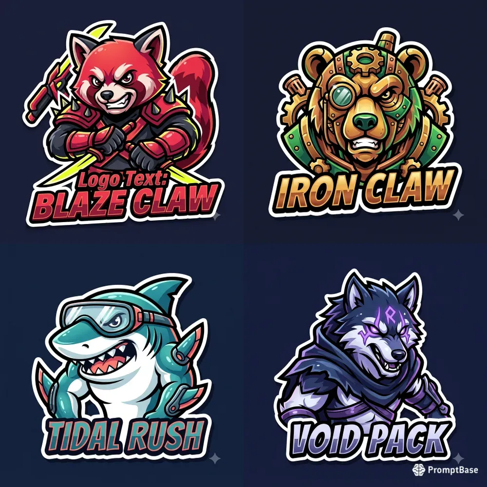 Esports Style Mascot Logo Illustrations