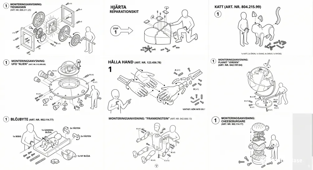Manual Ikea Style Instruction Art