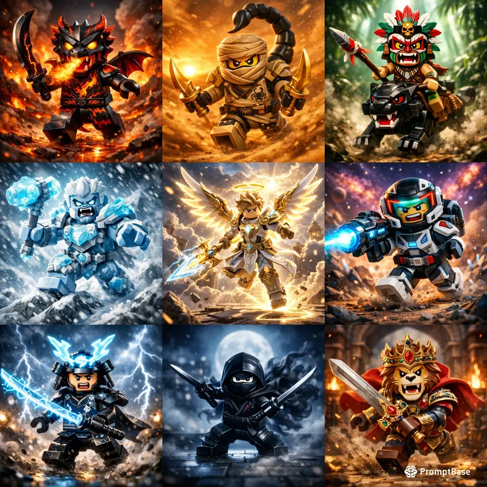 Cinematic Toy Battle Action Renders