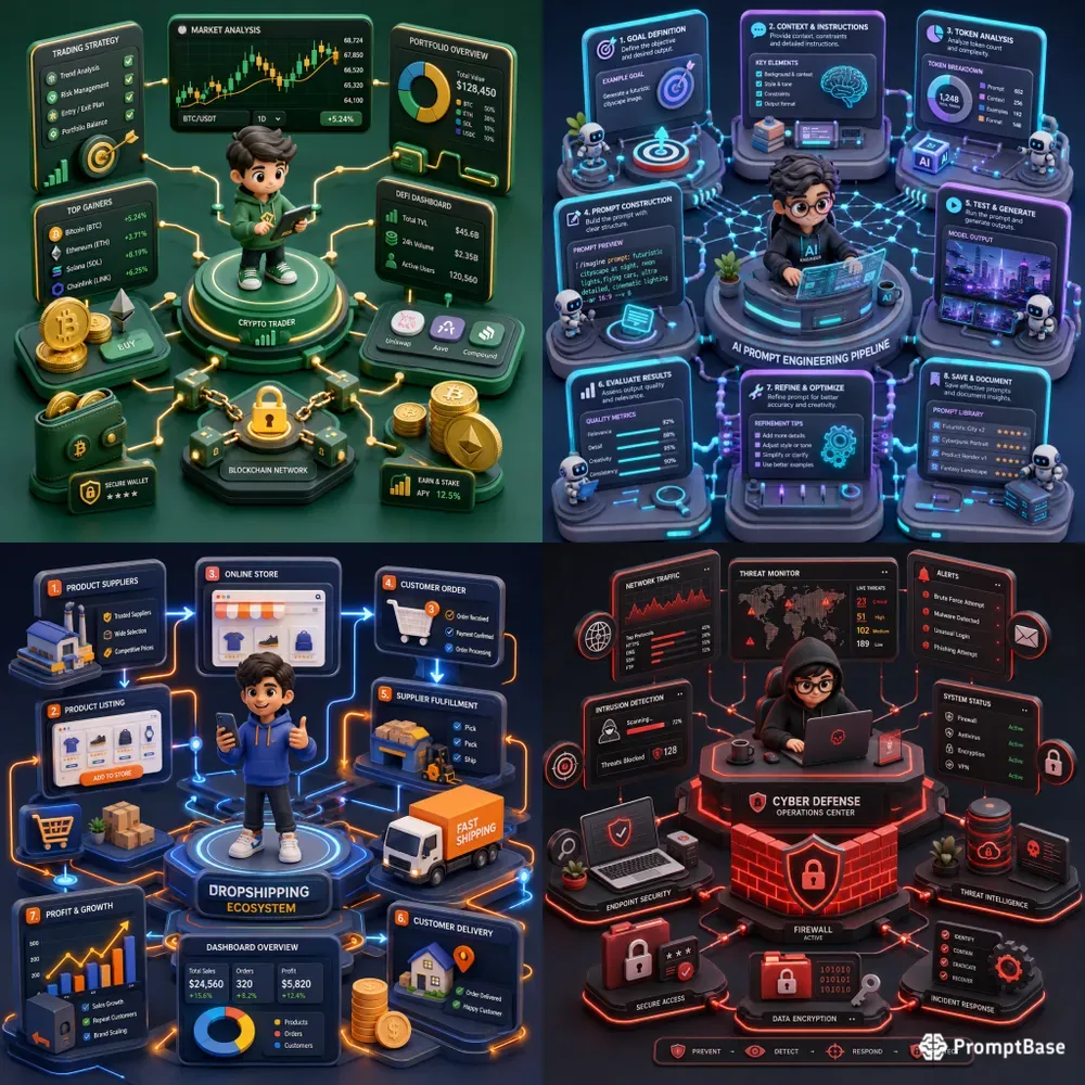 3D Isometric Infographics Art
