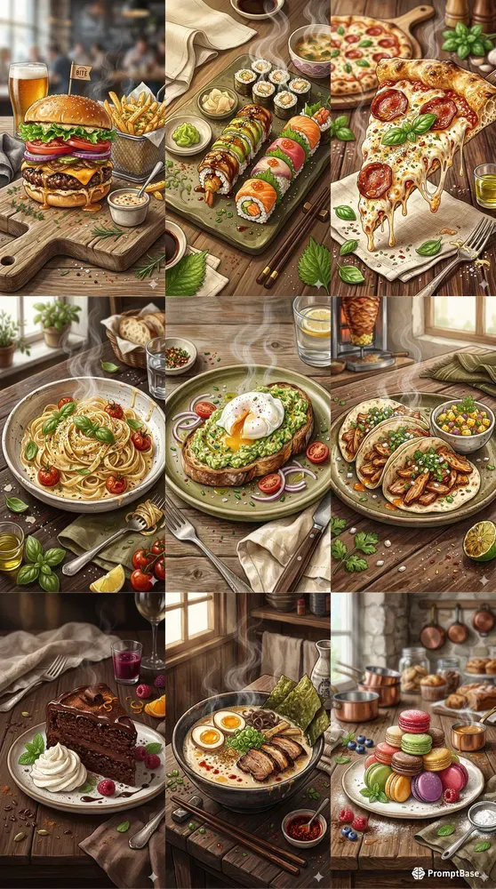 Vibrant Food Illustrations Pros