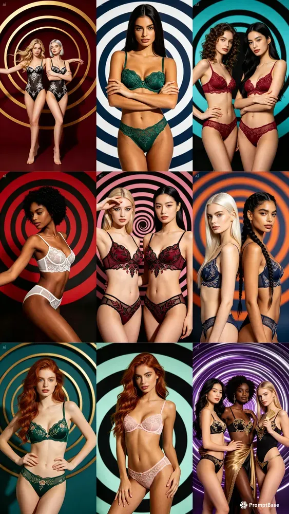 Hypnosis Girls Lingerie Studio Portraits