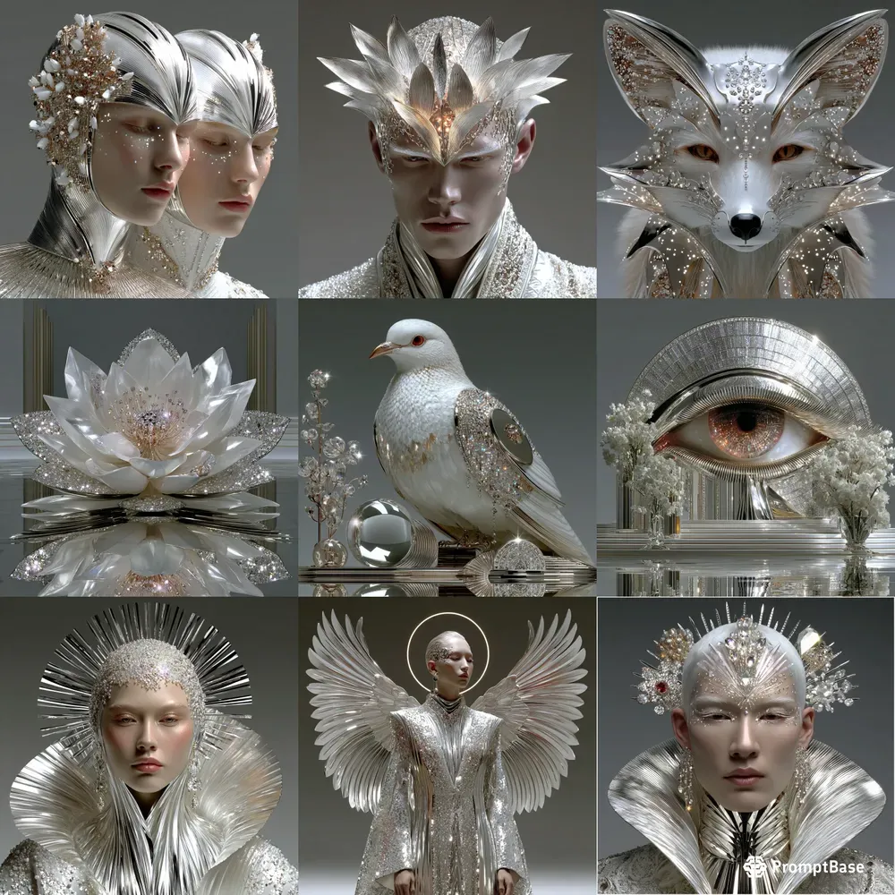 Divine Crystal Surrealism Art