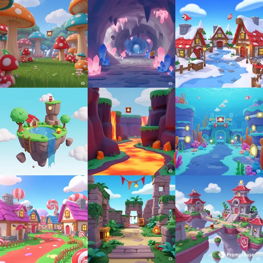 Whimsical Worlds In 3D