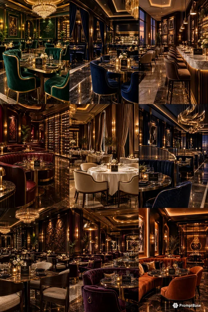 Luxury Restaurant Interior Generator