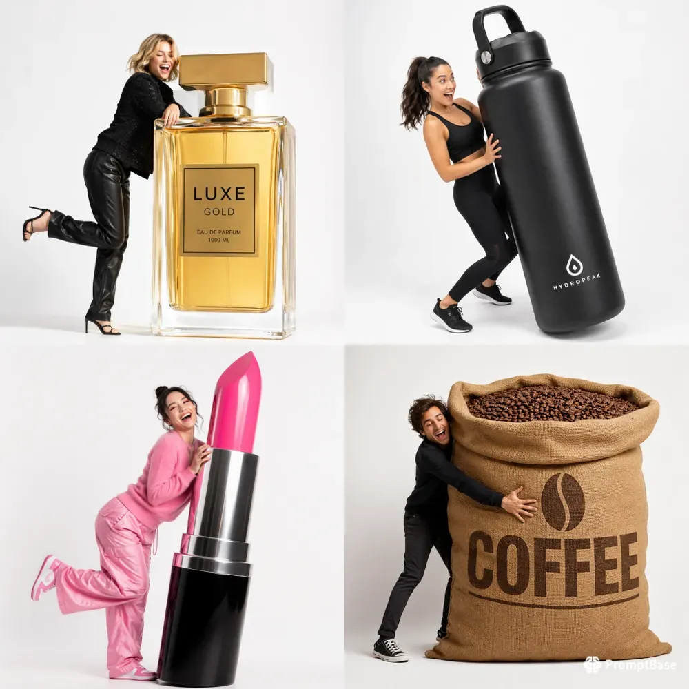 Playful Oversized Product Studio Photos