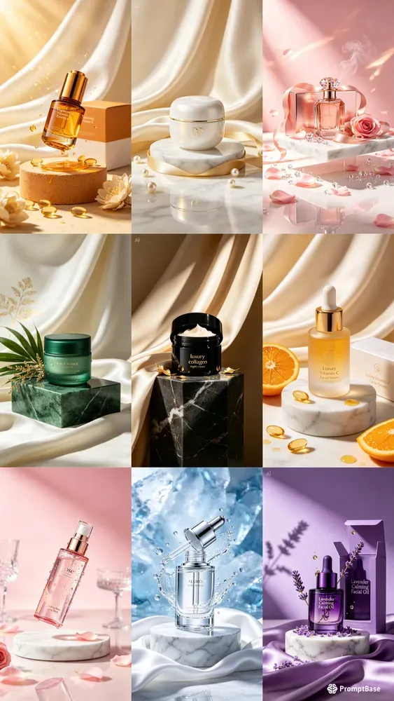 Luxury Cosmetic Product Ads