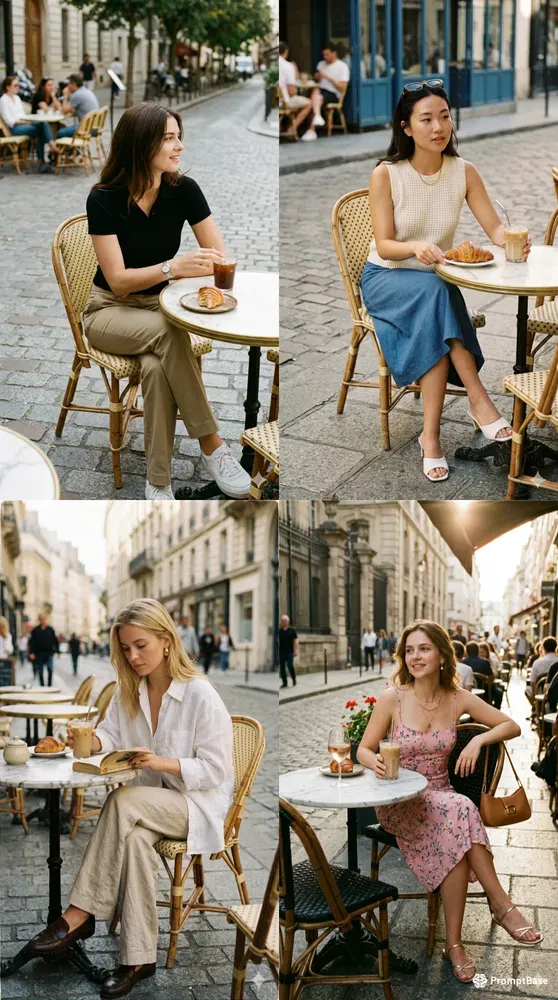 Y2k Cafe Terrace Paris Street Aesthetics