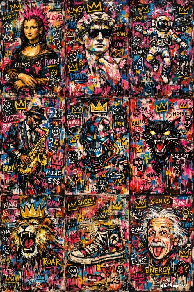 Neon Urban Expressionism Masterpieces