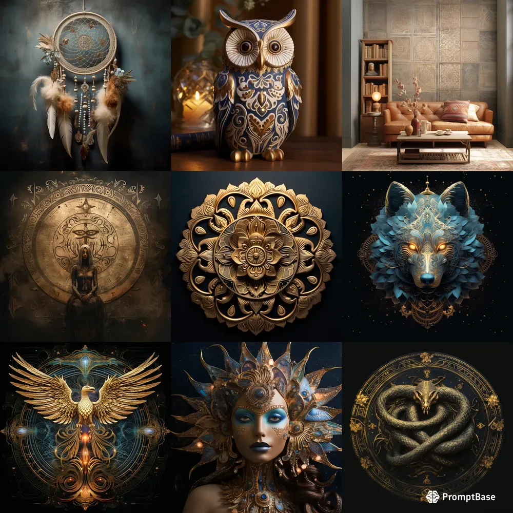 Boho Cosmic Aesthetic Art