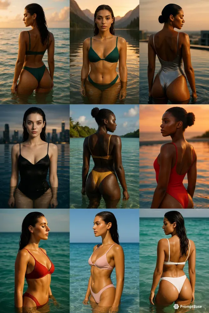 Cinematic Swimwear Portraits