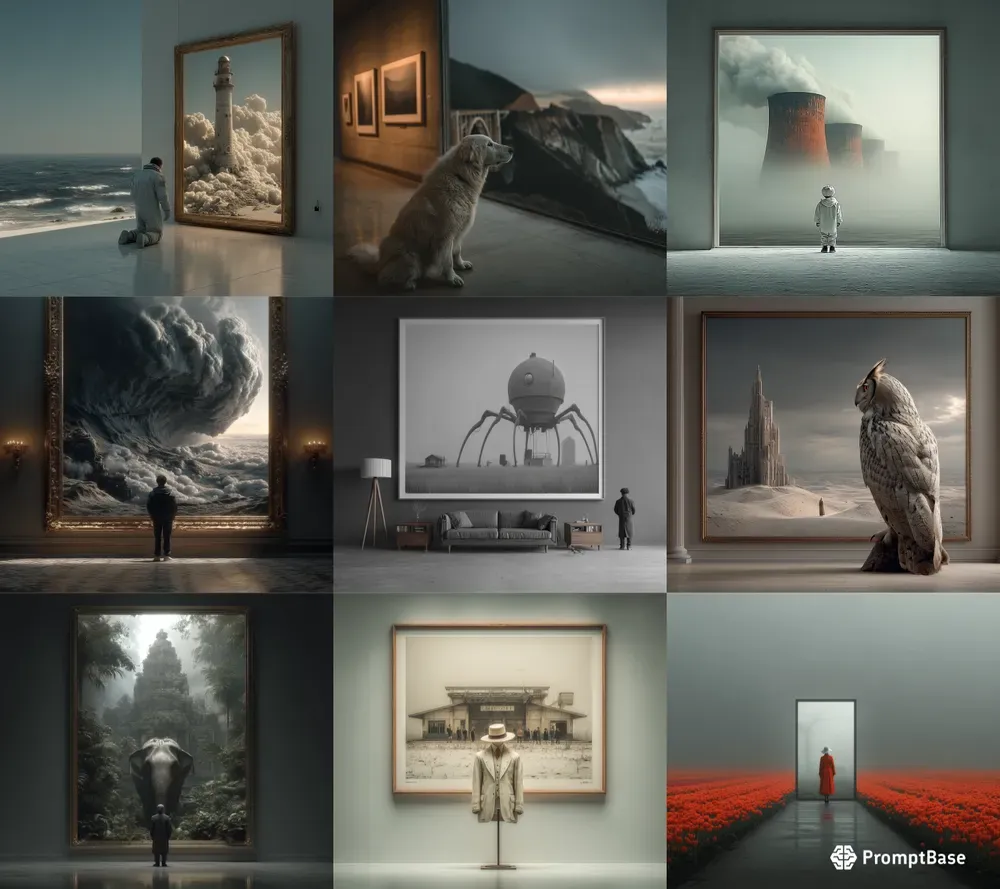 Meta Observer Surreal Minimalism