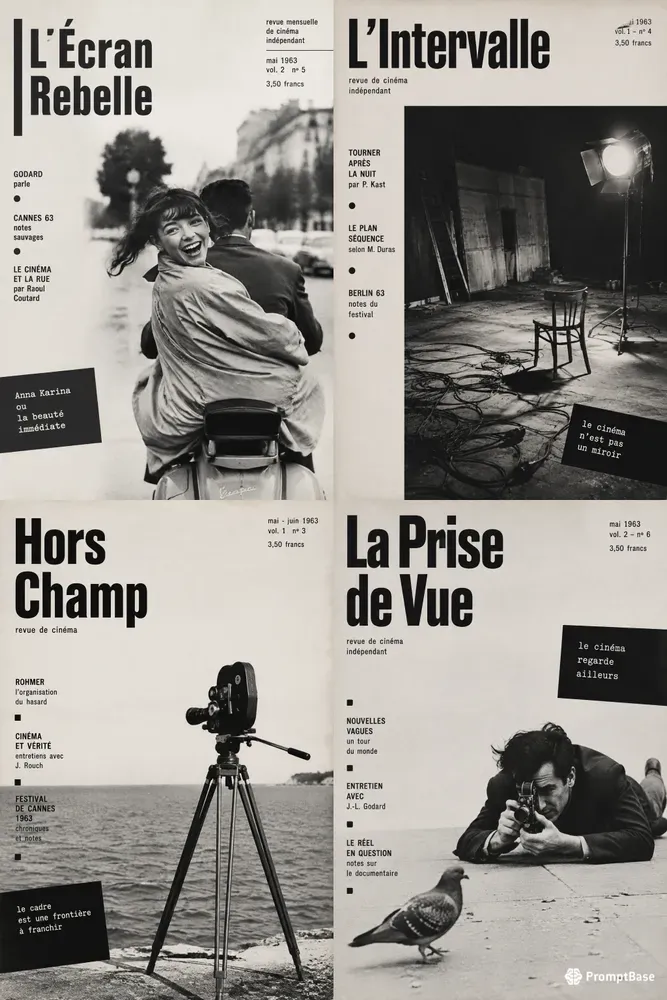 French New Wave Magazine Cover Generator