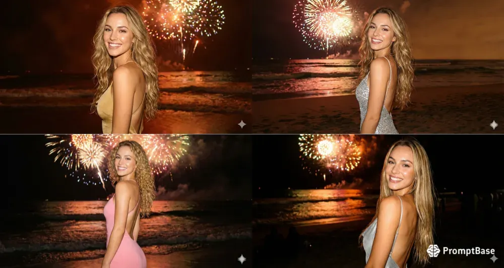 G7x Flash Style Beach Party Portraits