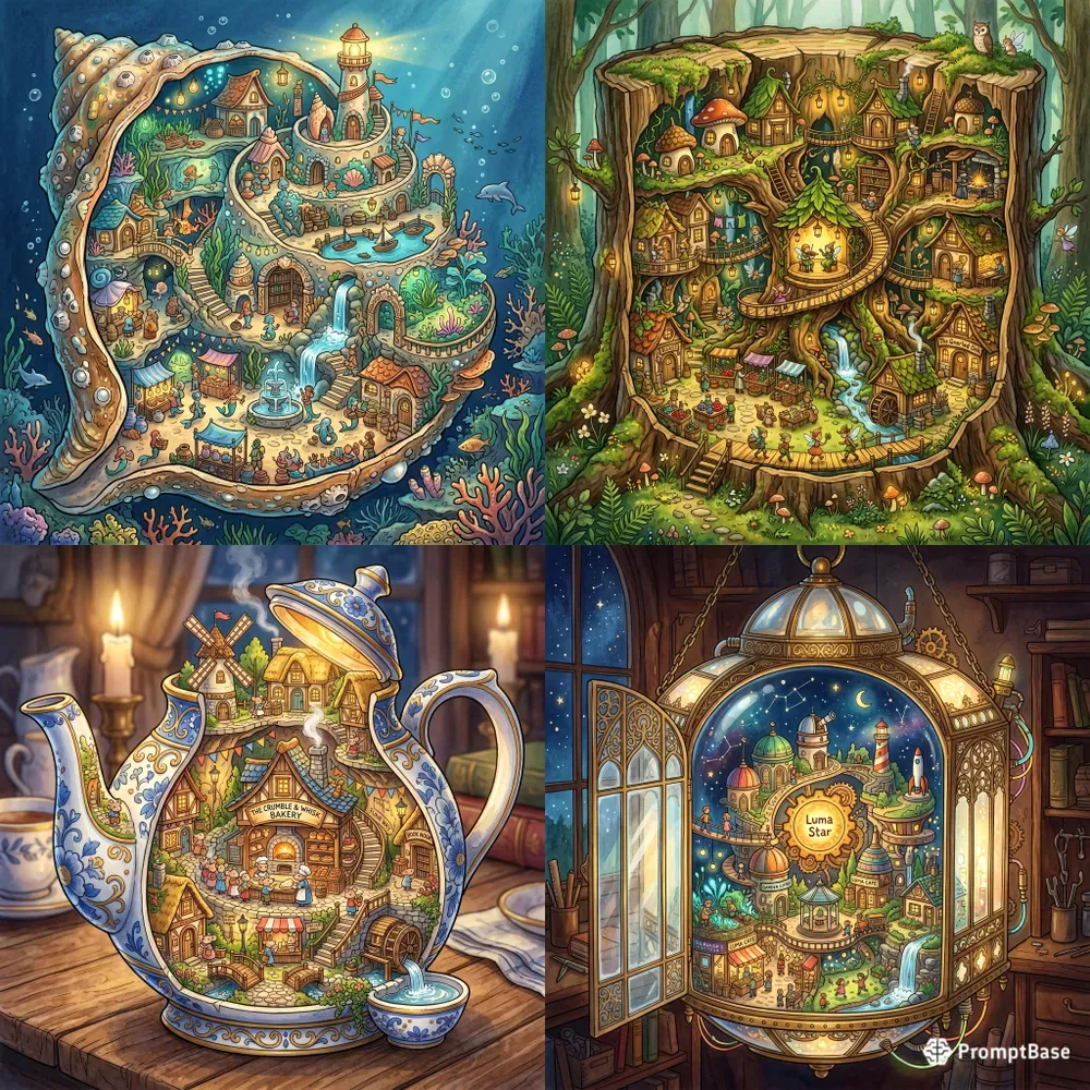 Storybook Cutaway Worlds Creators