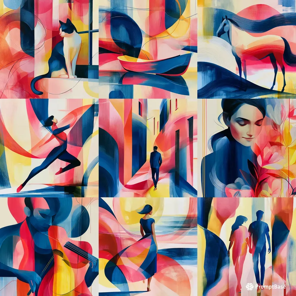Abstract Figurative Color Art