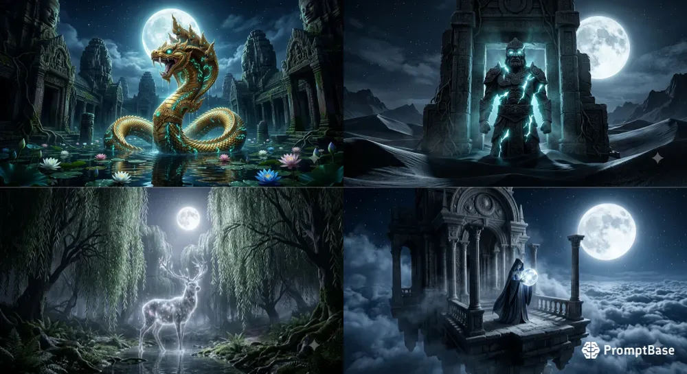 Moonlight Oracle Ethereal Dreamscapes