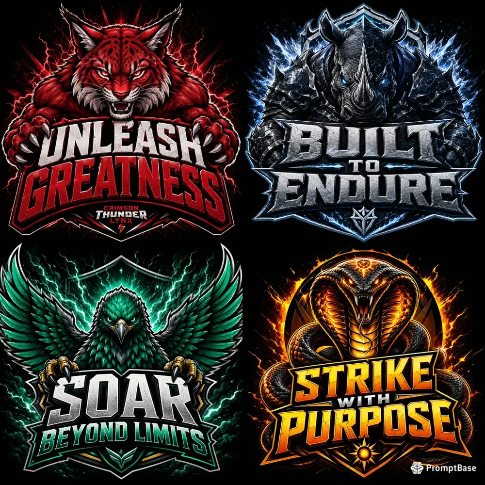 Power Beast Mascot Logo Forges