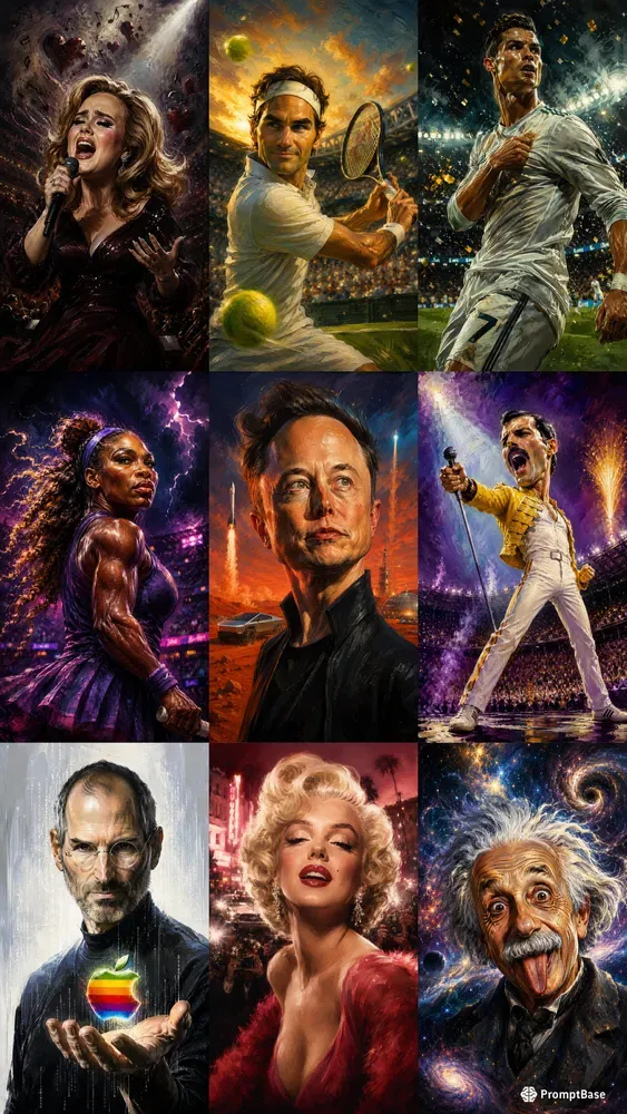 Cinematic Caricature Portrait Wallpapers