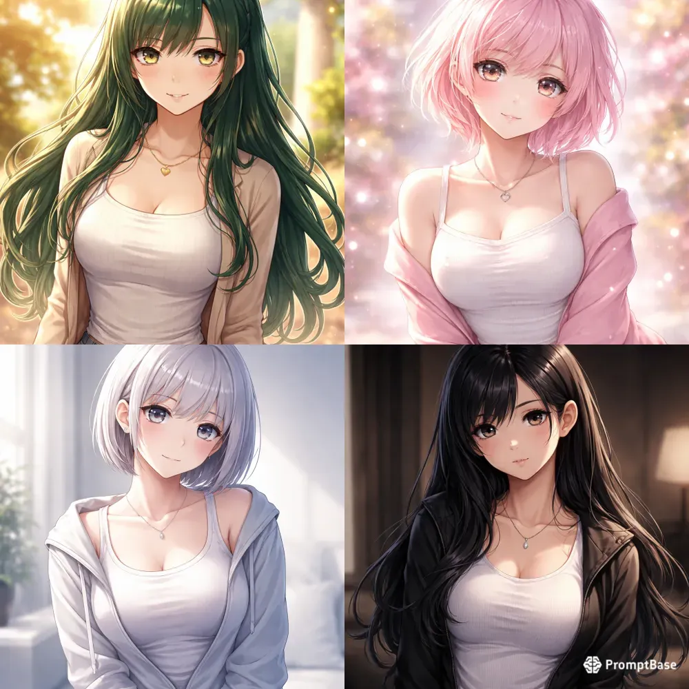 Anime Girl Portrait Generator Packs