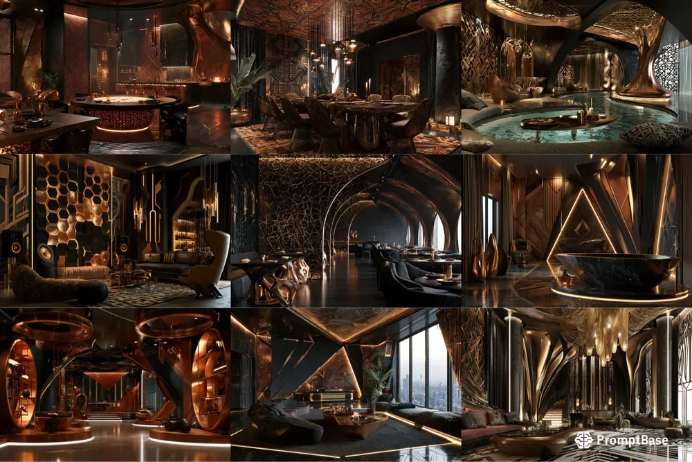 Afrofuturist Interior Designs