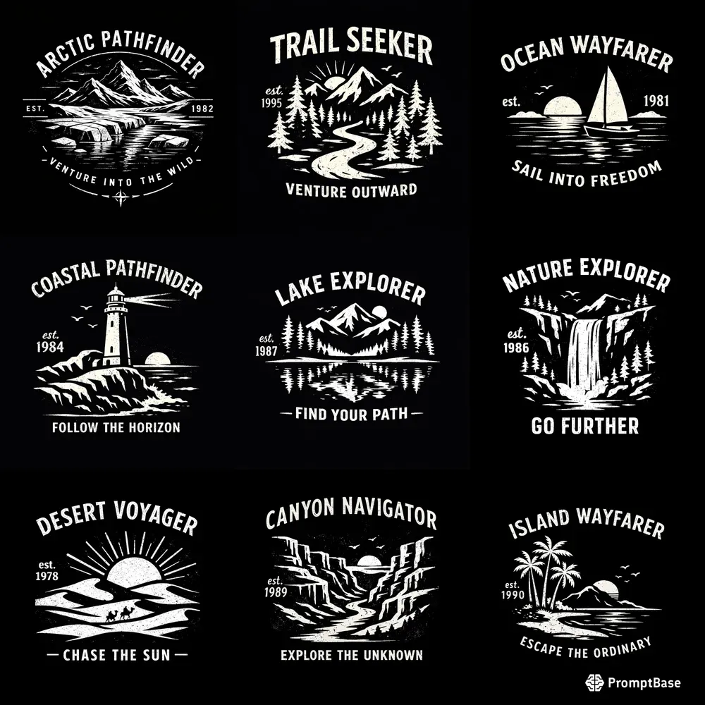 Minimalist Travel Tshirt Graphics