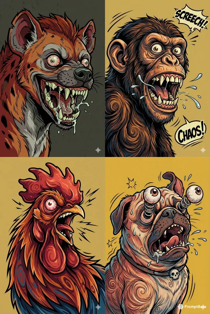 Manic Vector Animals