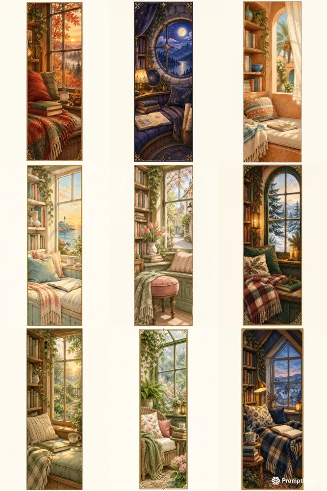 Storybook Reading Nook Bookmarks