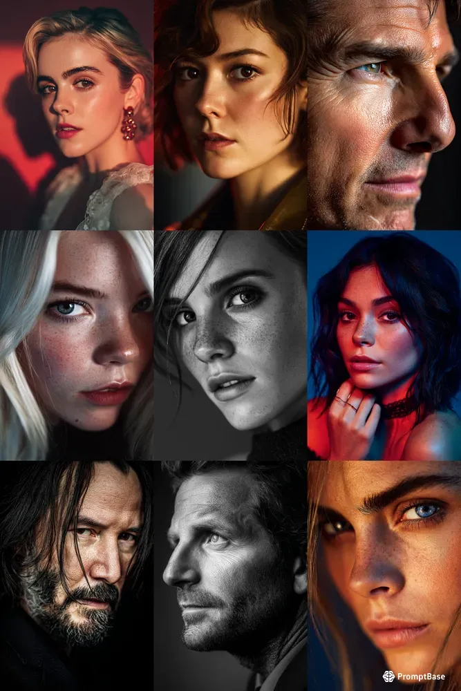 Realistic Photo Portraits Of Celebrities