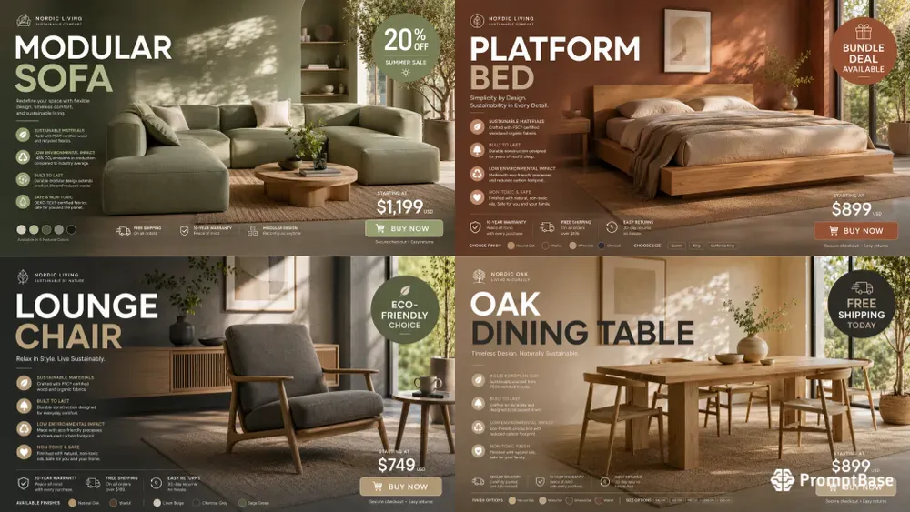Ecohome Furniture Ecommerce UI Kits