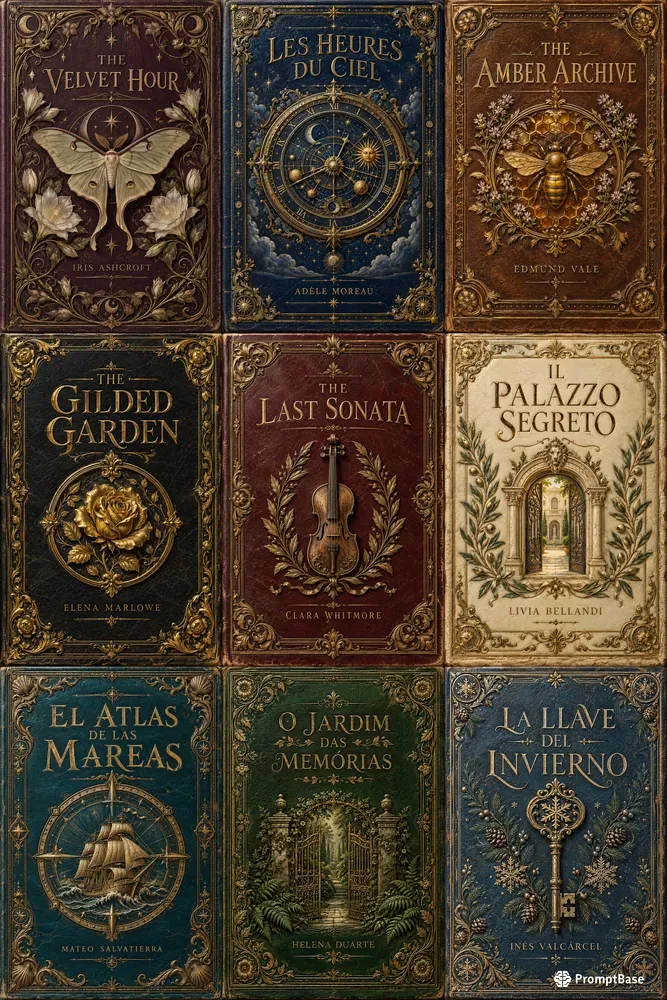 Antique Embossed Book Covers