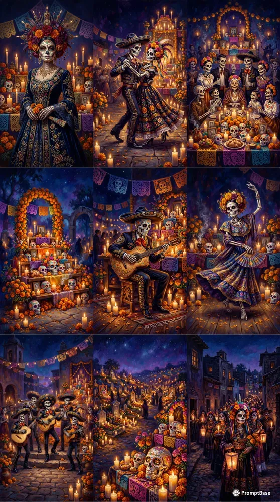 Day Of The Dead Fantasy Compositions