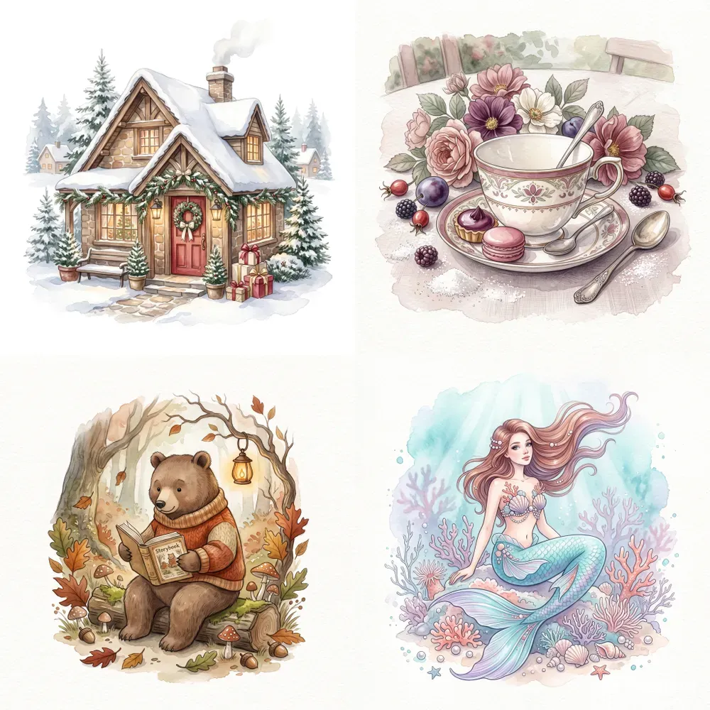 Watercolor Storybook Art