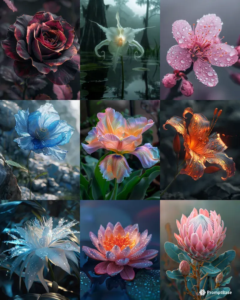 Ultra Realistic Macro Flower Photography