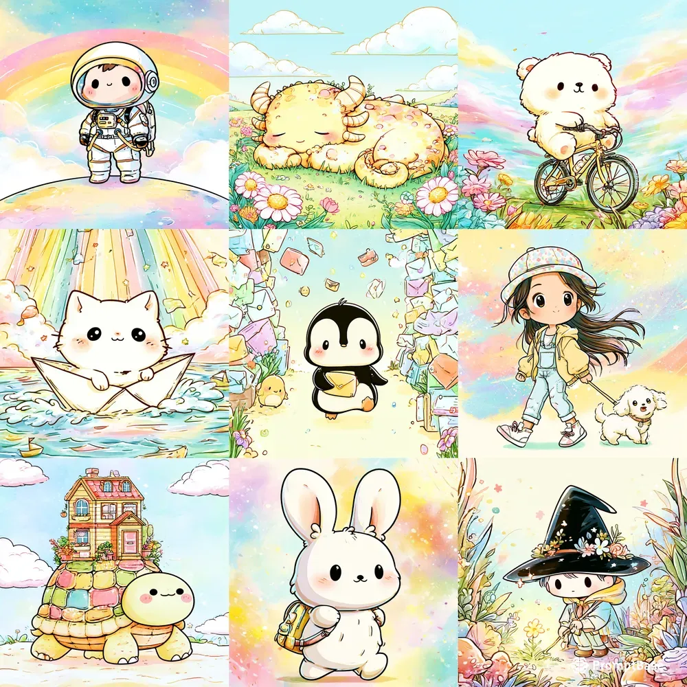 Cute Chibi Storybook Art