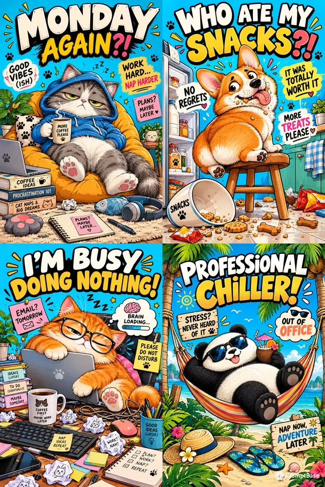 Funny Animal Mood Posters