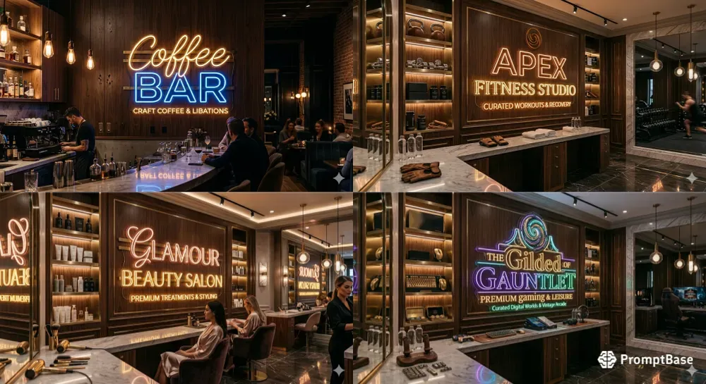 Luxury Neon Sign Generator