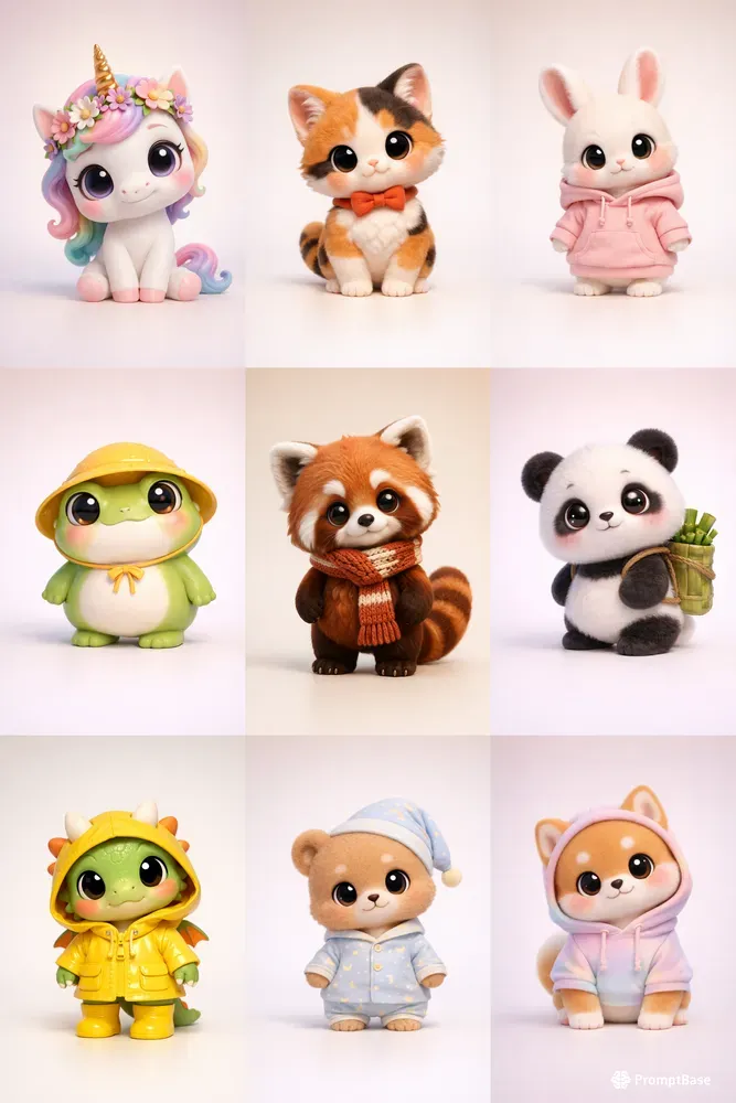 Single Ultra Cute 3D Characters