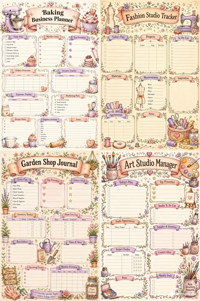 Whimsical Business Planner Graphic Makers