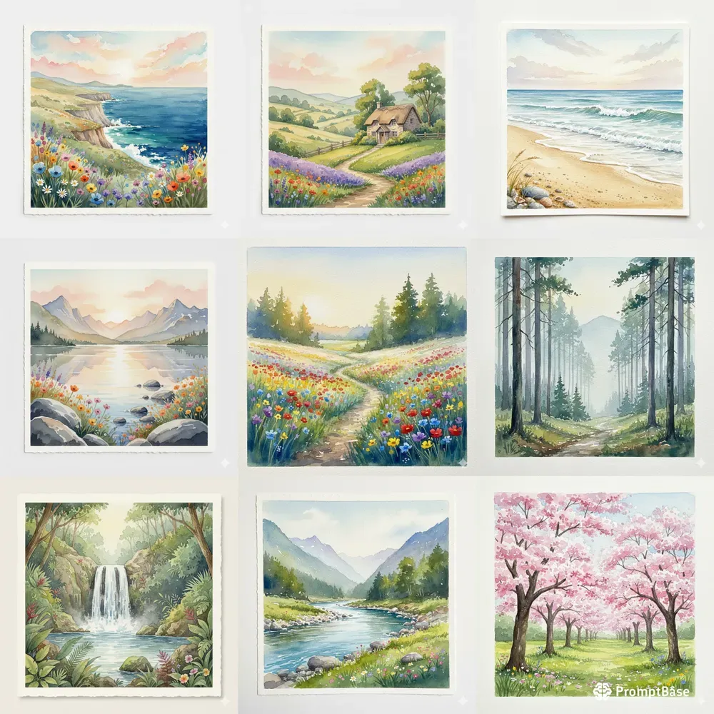 Watercolor Nature Paintings