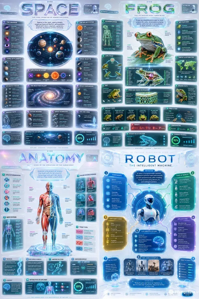 Futuristic Holographic Educationals