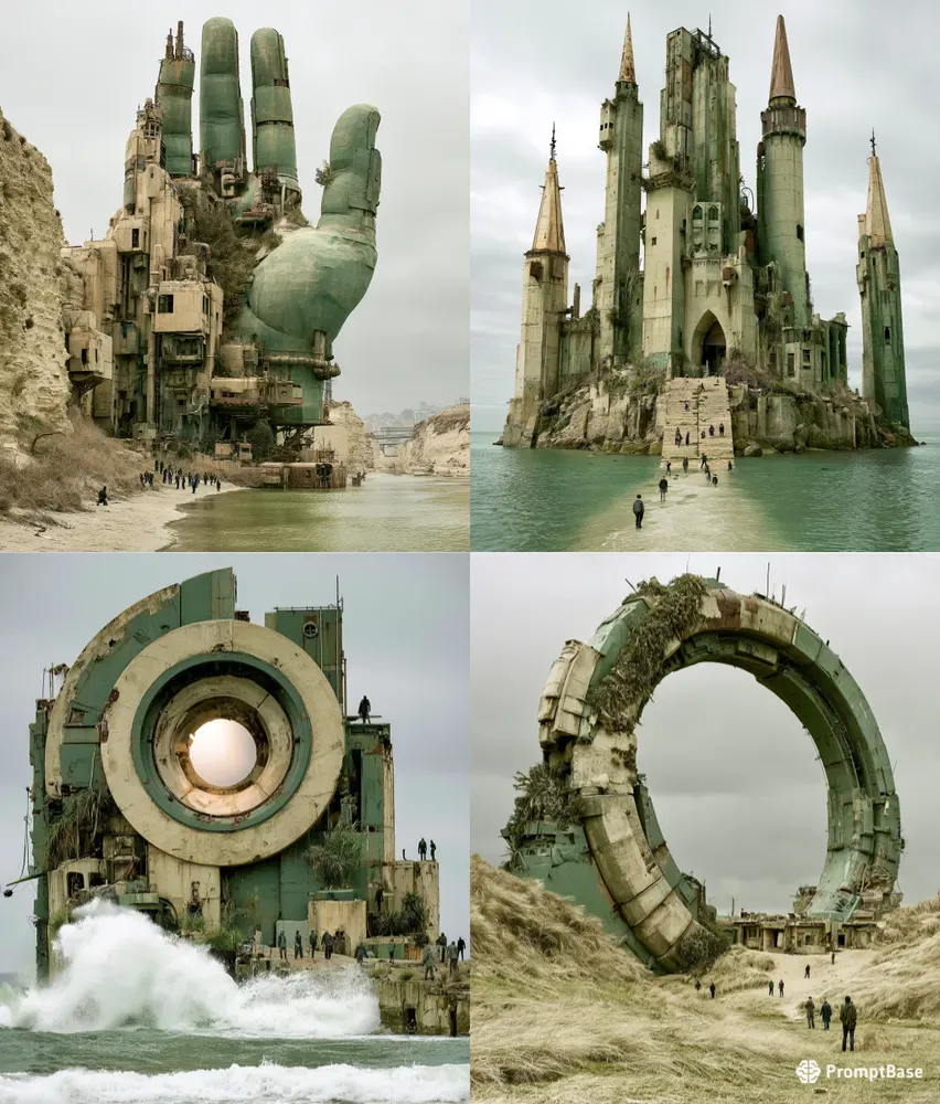 Monumental Coastal Relic Worlds