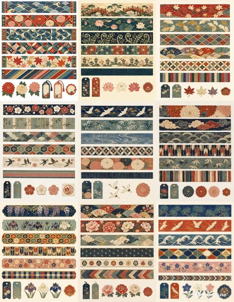 Kimono Textile Bands