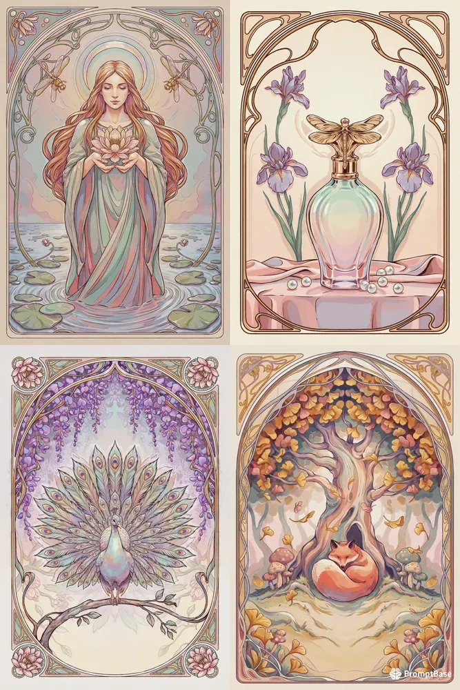 Opaline Mirage Art Nouveau Dreams