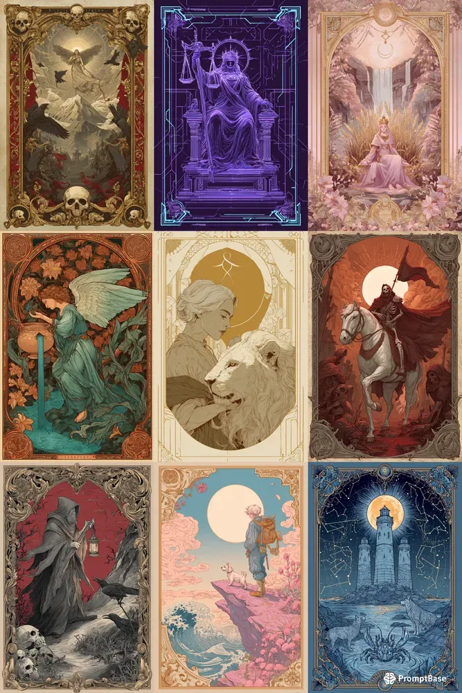 Tarot Card Art Generator Any Style