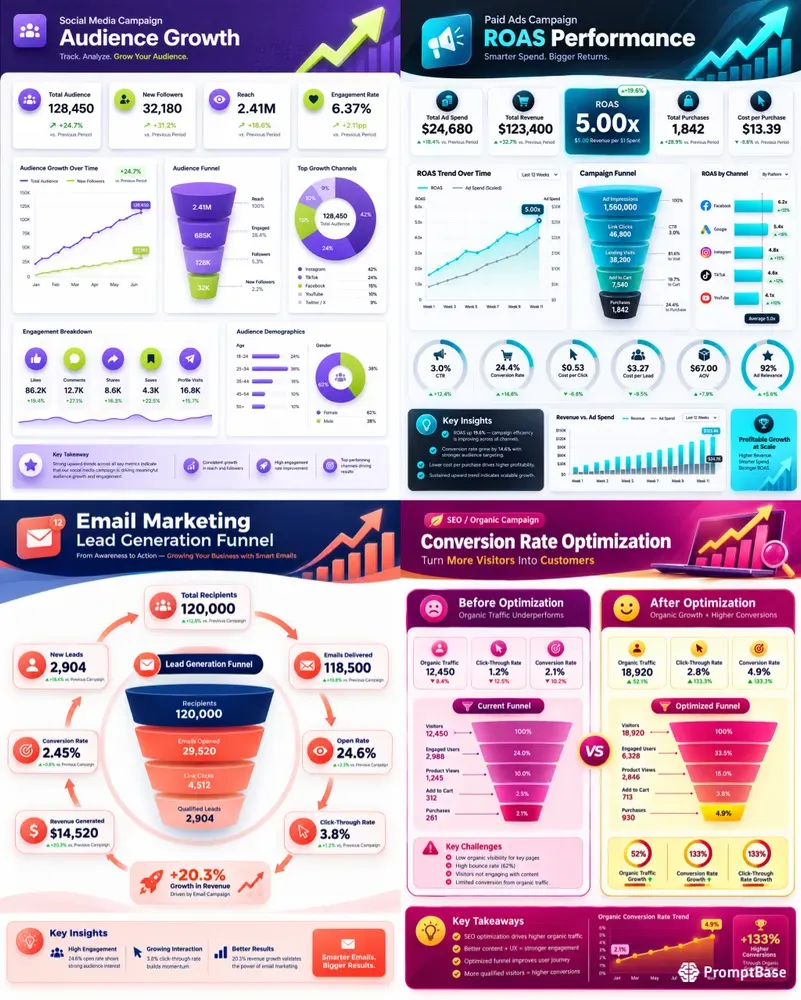 Marketing Kpi Infographics